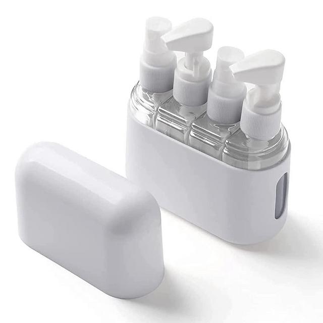 Travel Accessories Travel Size Toiletries Travel Bottles, TSA Approved Travel Containers, Travel Set with Labels, Leak Proof Containers for Toiletries (Grey)