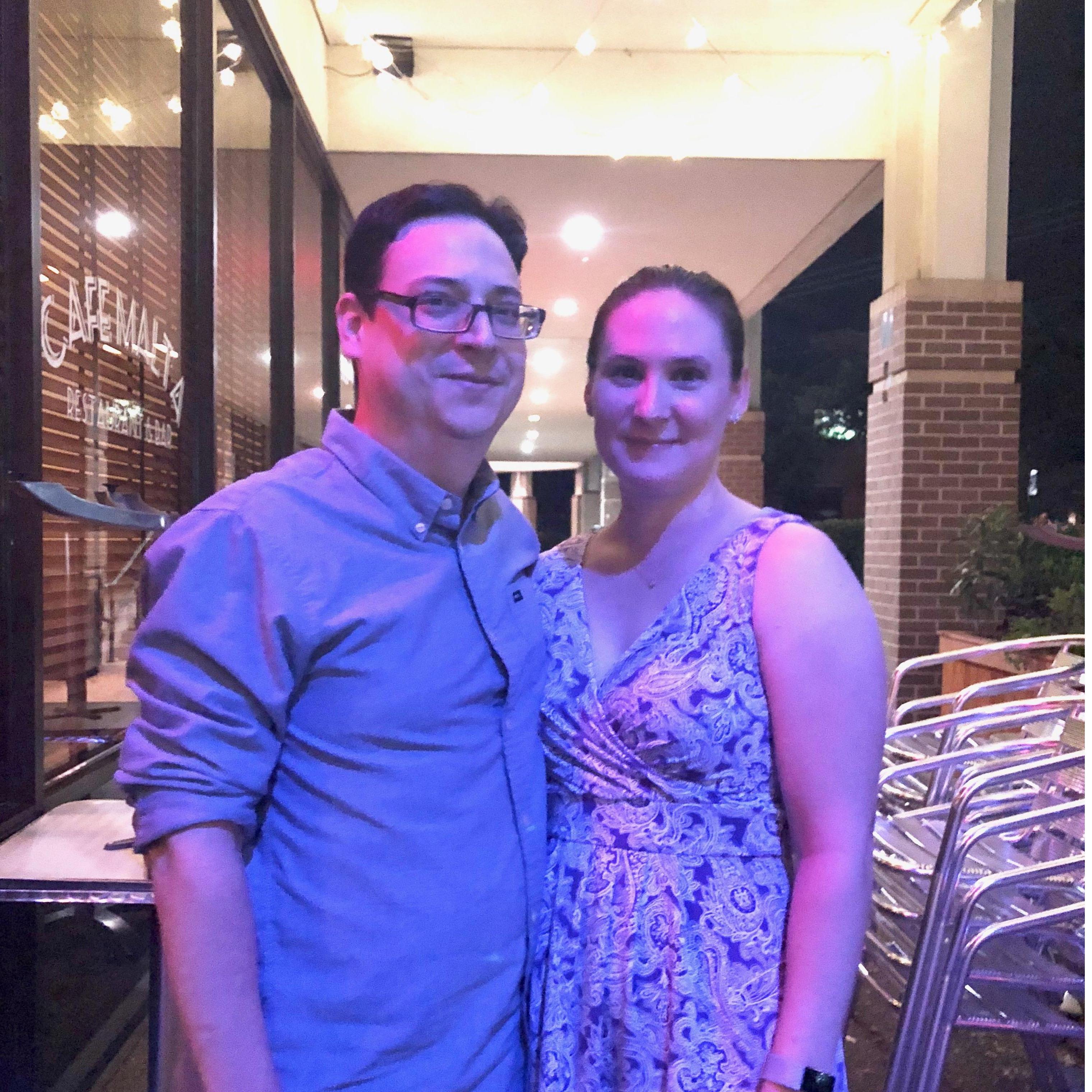 After a delicious meal with friends at Cafe Malta.