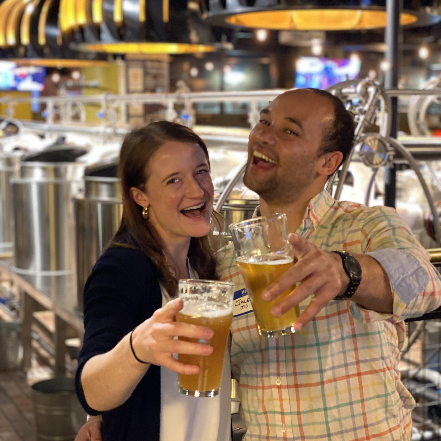 Co-presidents of HBS Brew Club
