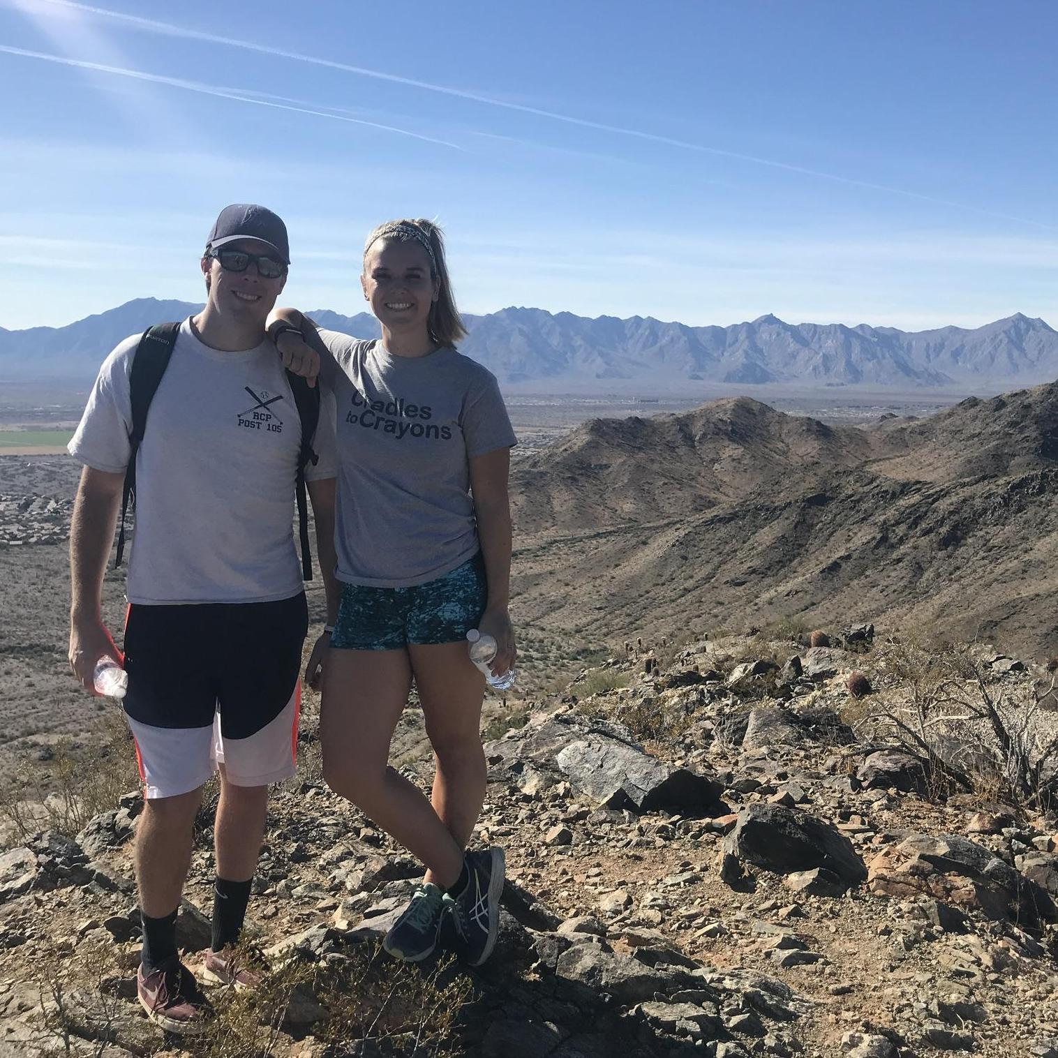 Hiking in the desert.
Arizona, 2018.