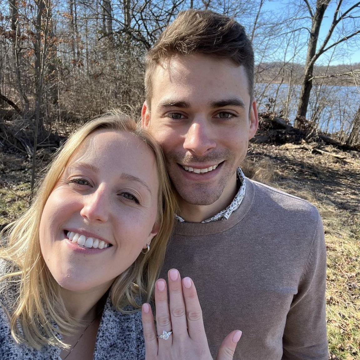 The day we got engaged at Peace Valley Park 02/03/2024