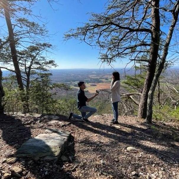 The absolutely best moment of our lives! (p.s. Dylan and his groomsman Tom had this whole hiking trip planned and I had no idea!