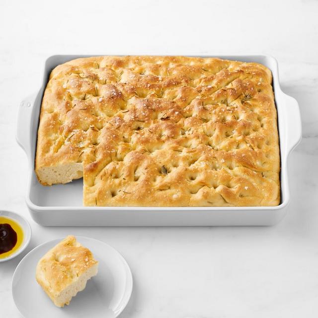 Emile Henry Focaccia Bread Baker, White