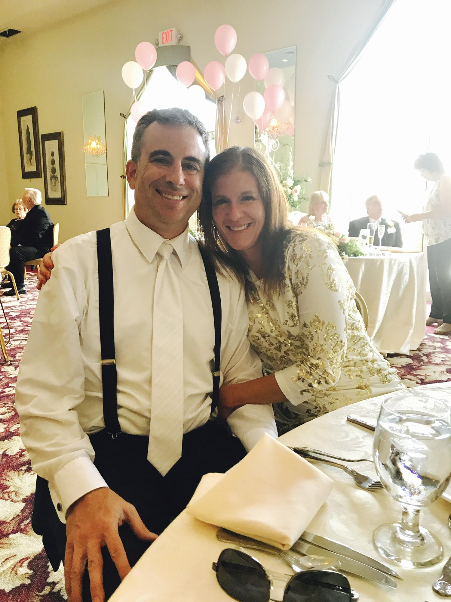 At Jeff’s dad’s wedding.