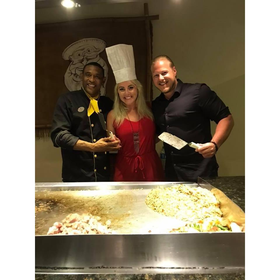 Hibachi Fun in the Dominican Republic.