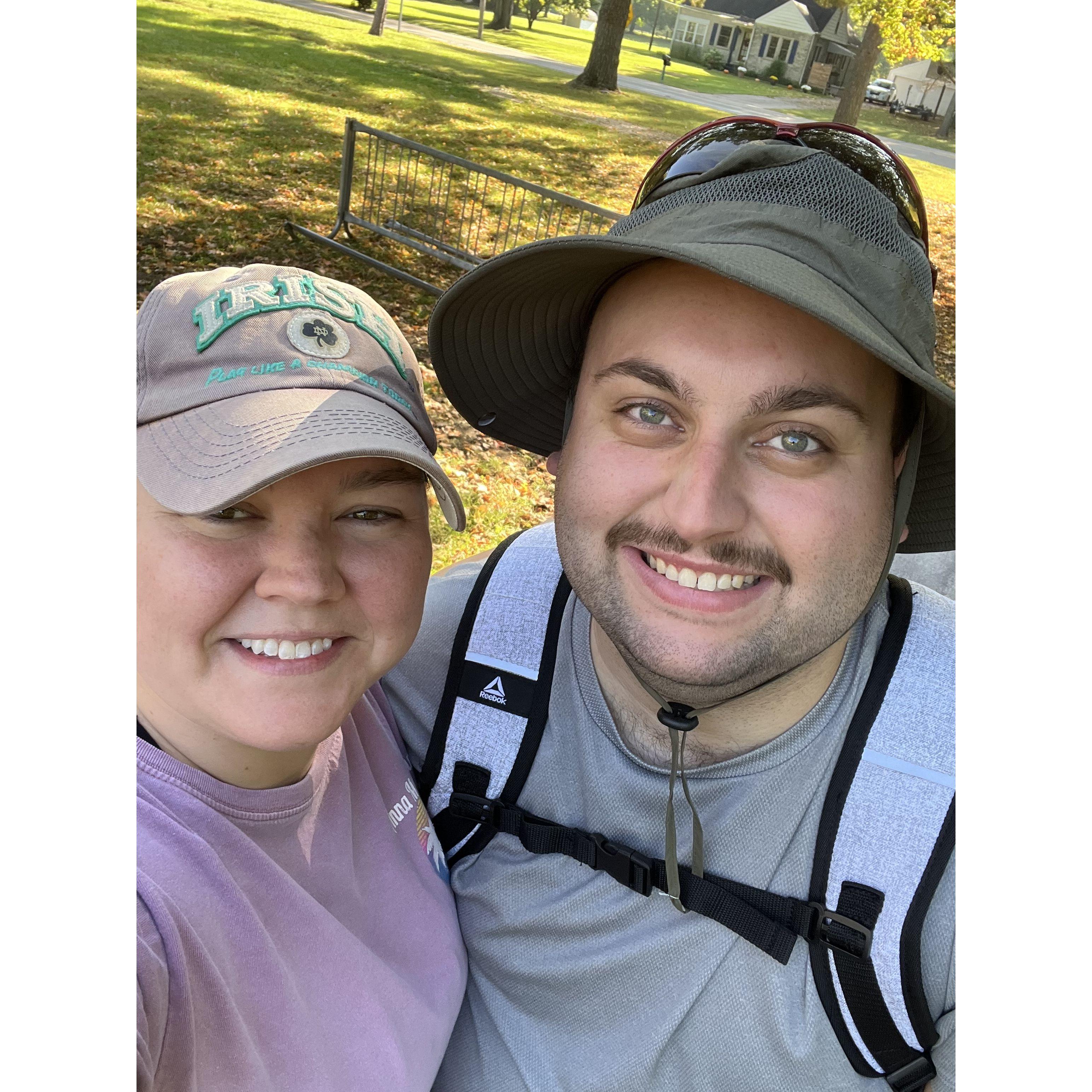 We love hiking together!