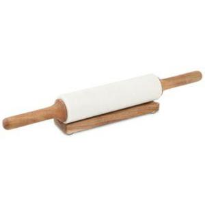 Thirstystone - White Marble Rolling Pin & Stand