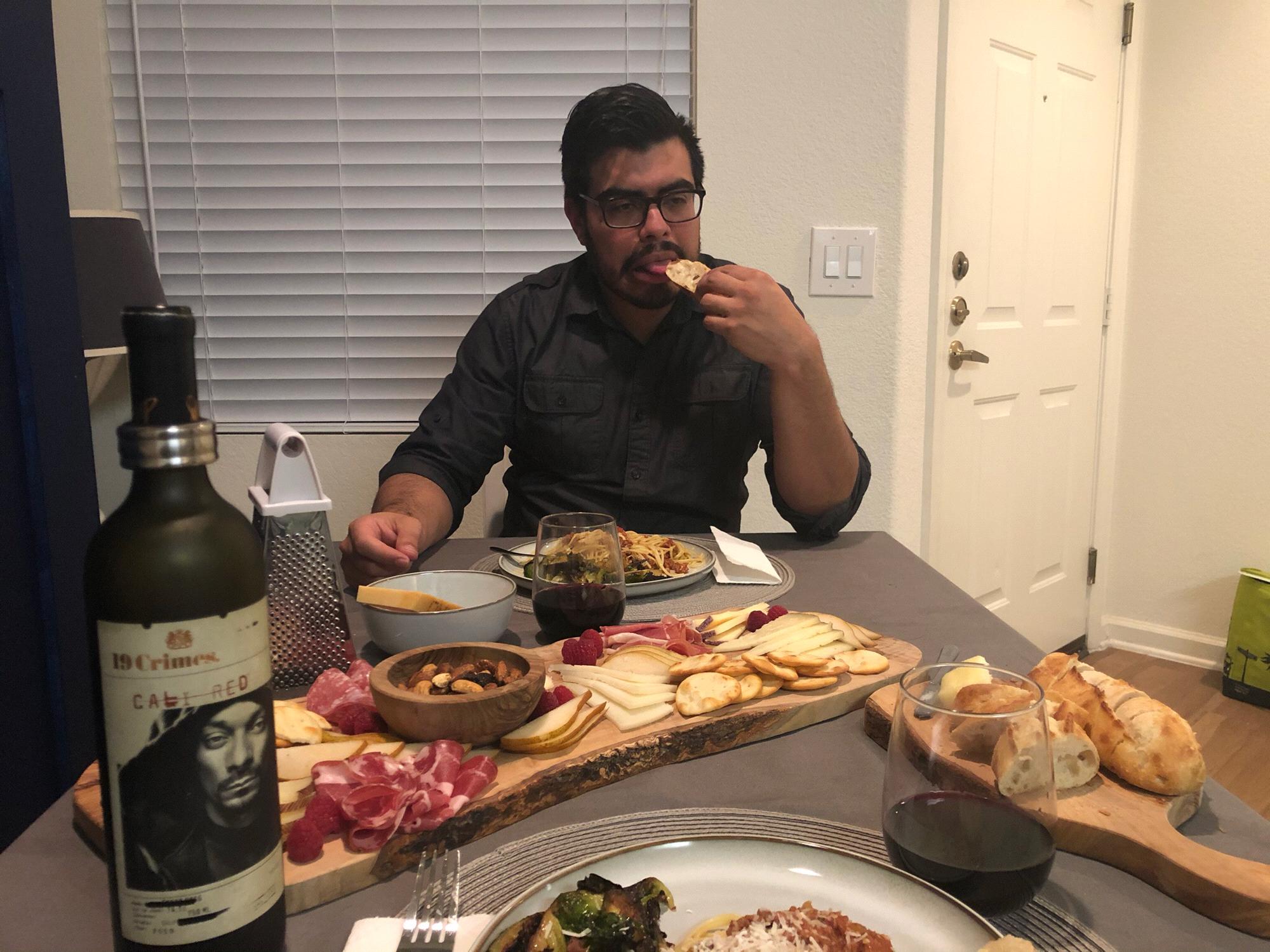 The time we had a super rad charcuterie board for date night.