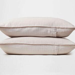 Muslin Pillowcases - Silk & Snow - King, Oat