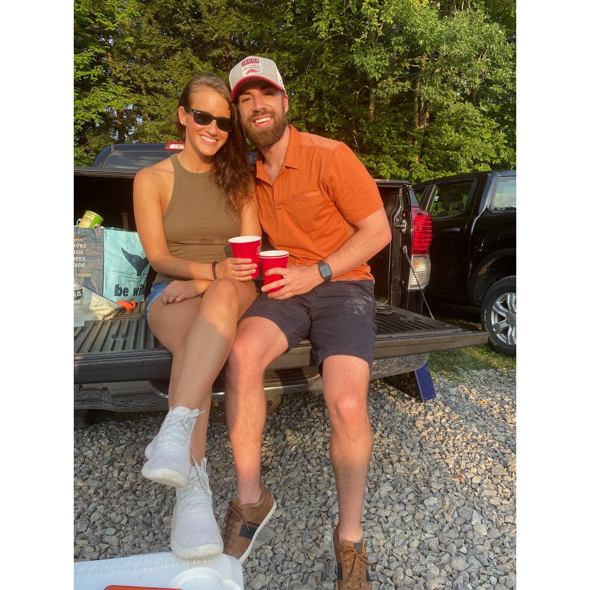 Ryan and Audra love country music!! They always try to go see their favorite artists. Ryan asked Audra's parents' permission right before a Luke Combs concert near Audra's hometown.
