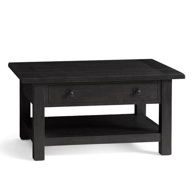 Benchwright Lift-Top Coffee Table, Blackened Oak