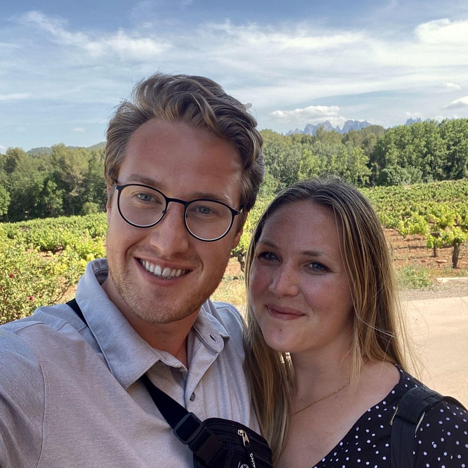 June 2022. Barcelona, Spain. The 5th country on our 2022 Europe trip. At a beautiful winery in Barcelona.