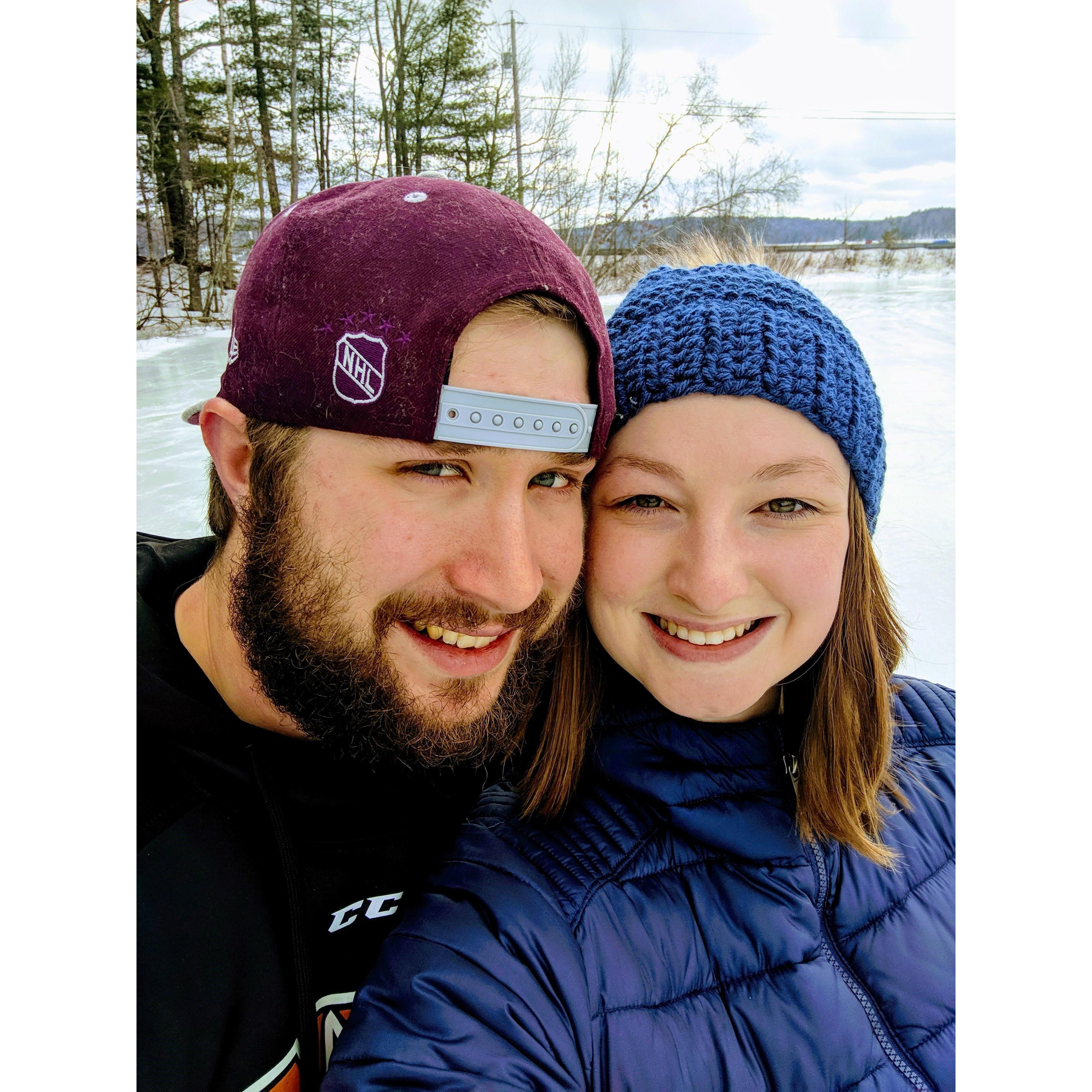 Pond hockey fun!