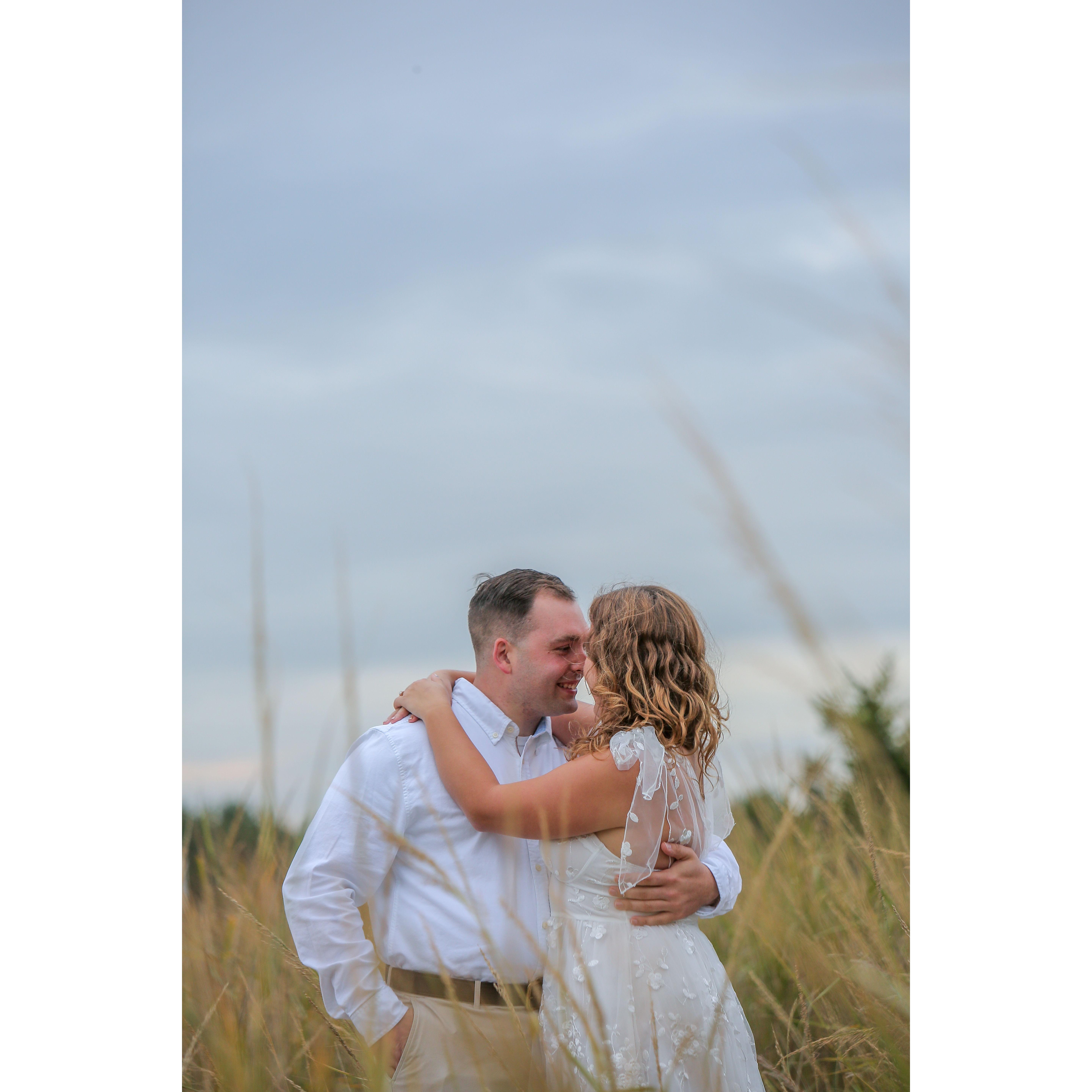 Engagement photos on Sandy Hook!
