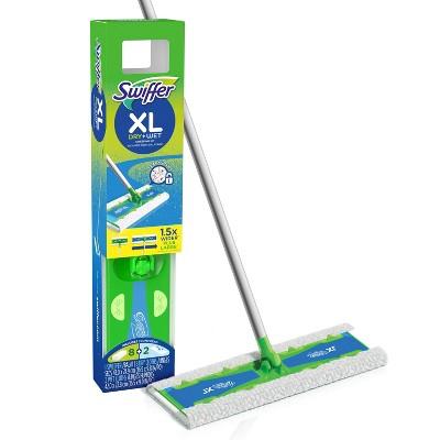 Swiffer Sweeper Dry + Wet XL Sweeping Kit (1 Sweeper, 8 Dry Cloths, 2 Wet Cloths)