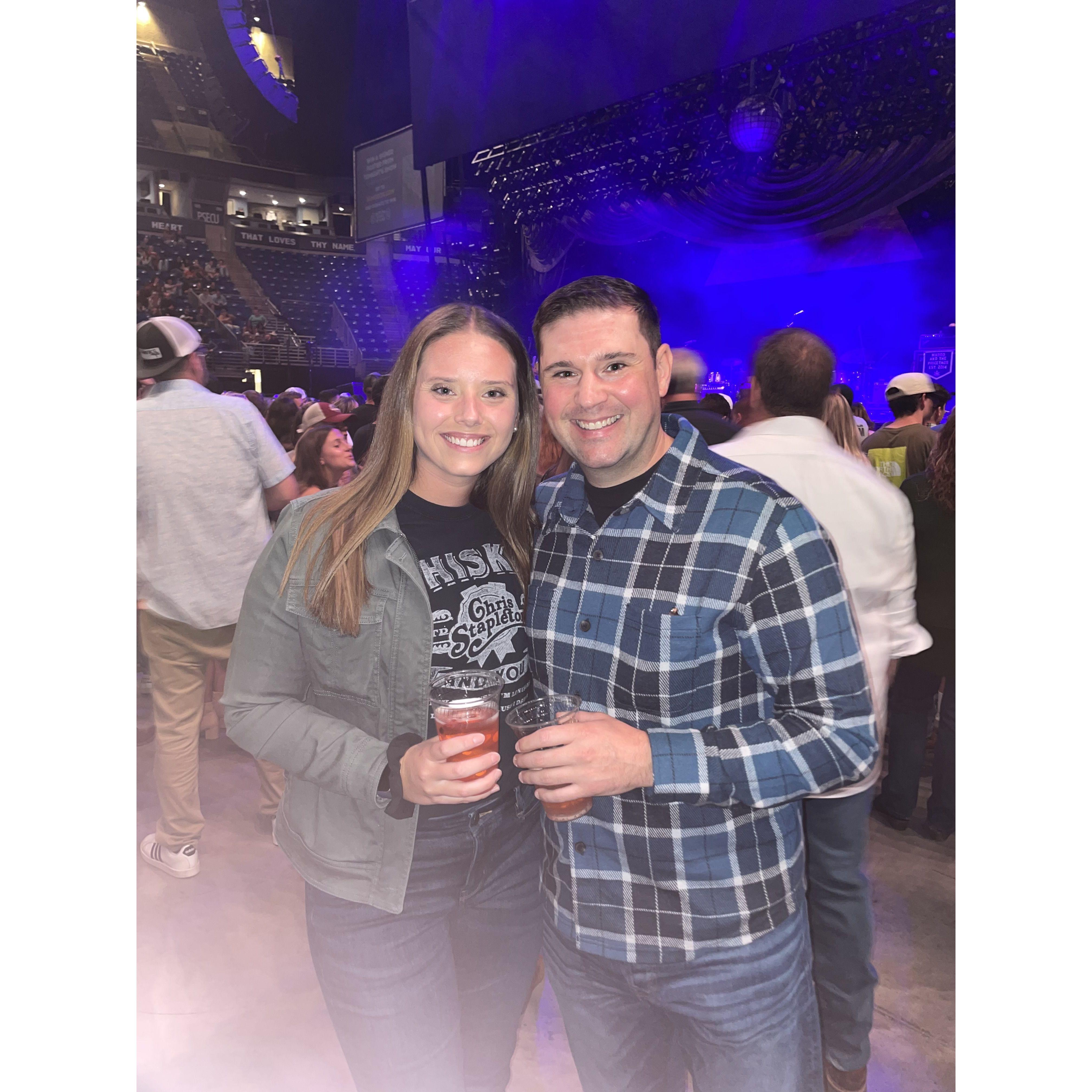 Seeing our favorite artist Chris Stapleton- "Joy of My Life" is our wedding song