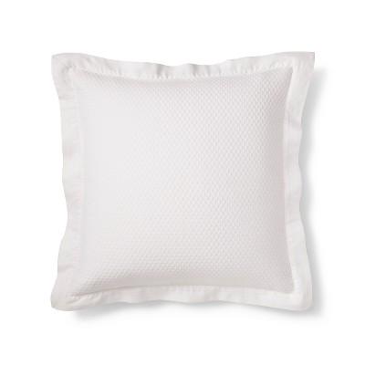 White Matelasse Euro Pillow - Fieldcrest®