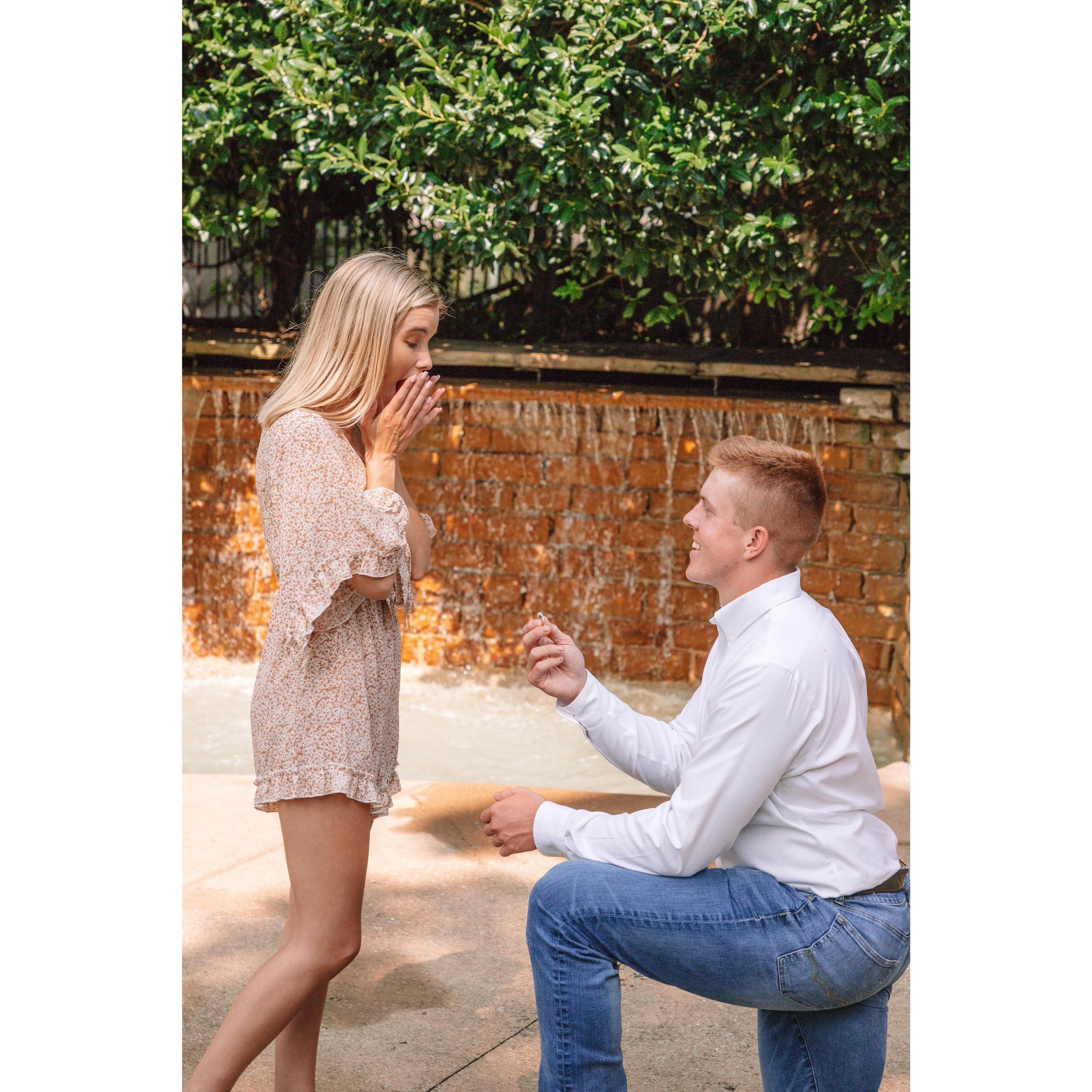 To the day when he asked my to be his future wife. Forever in love with this man!