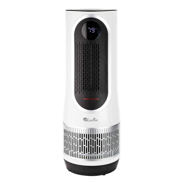 Livepure 2 in 1 Clean Heat Air Purifier & Heater – White