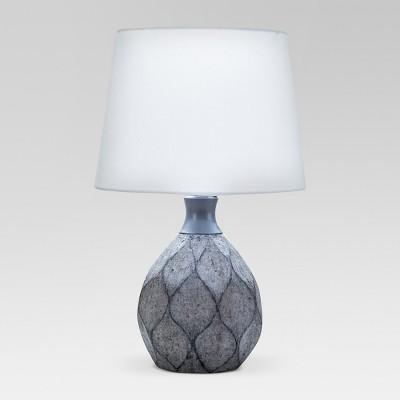 Textured Terra Cotta Teardrop Accent Lamp Gray Lamp Only - Threshold™