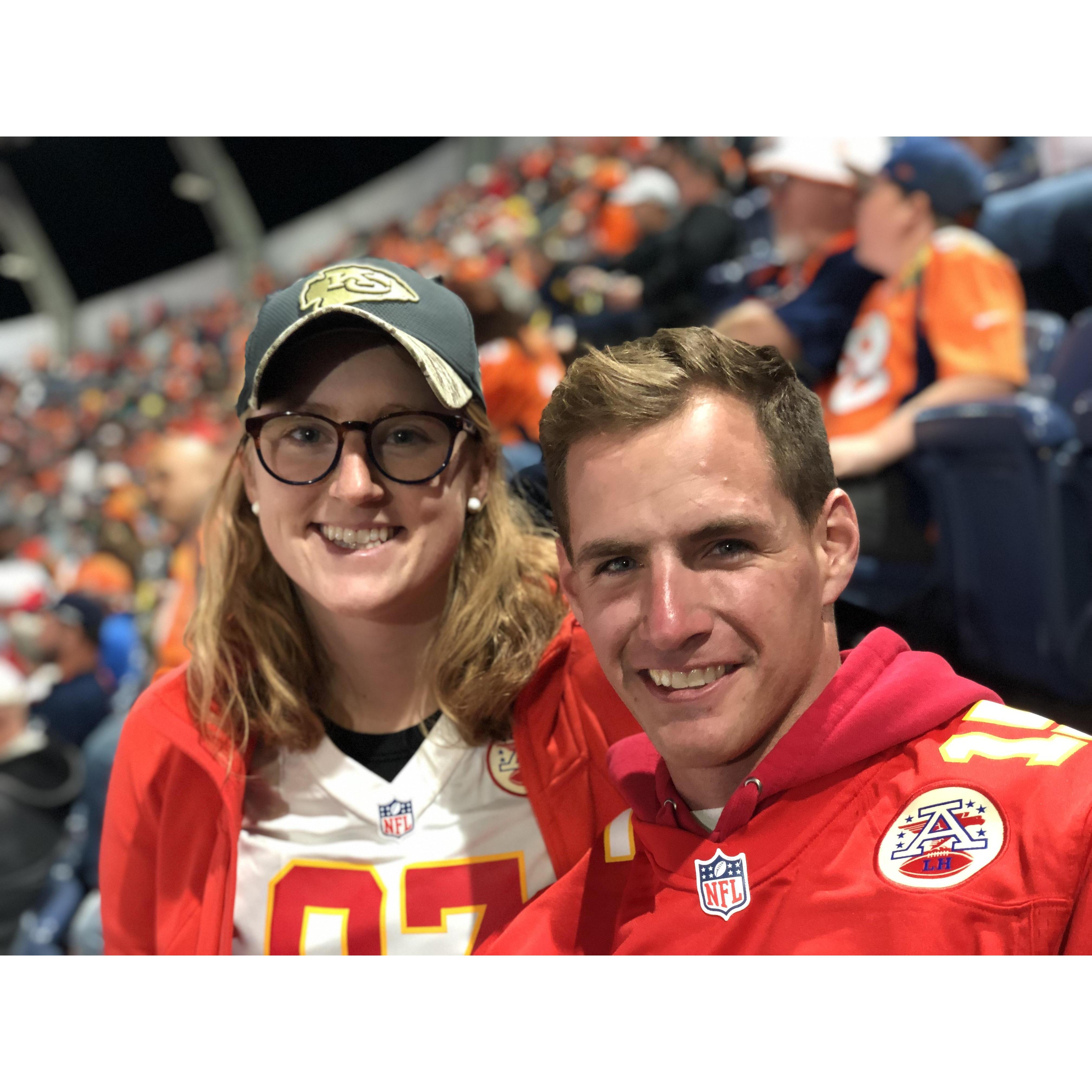 We've enjoyed being Chiefs' fans in enemy territory!