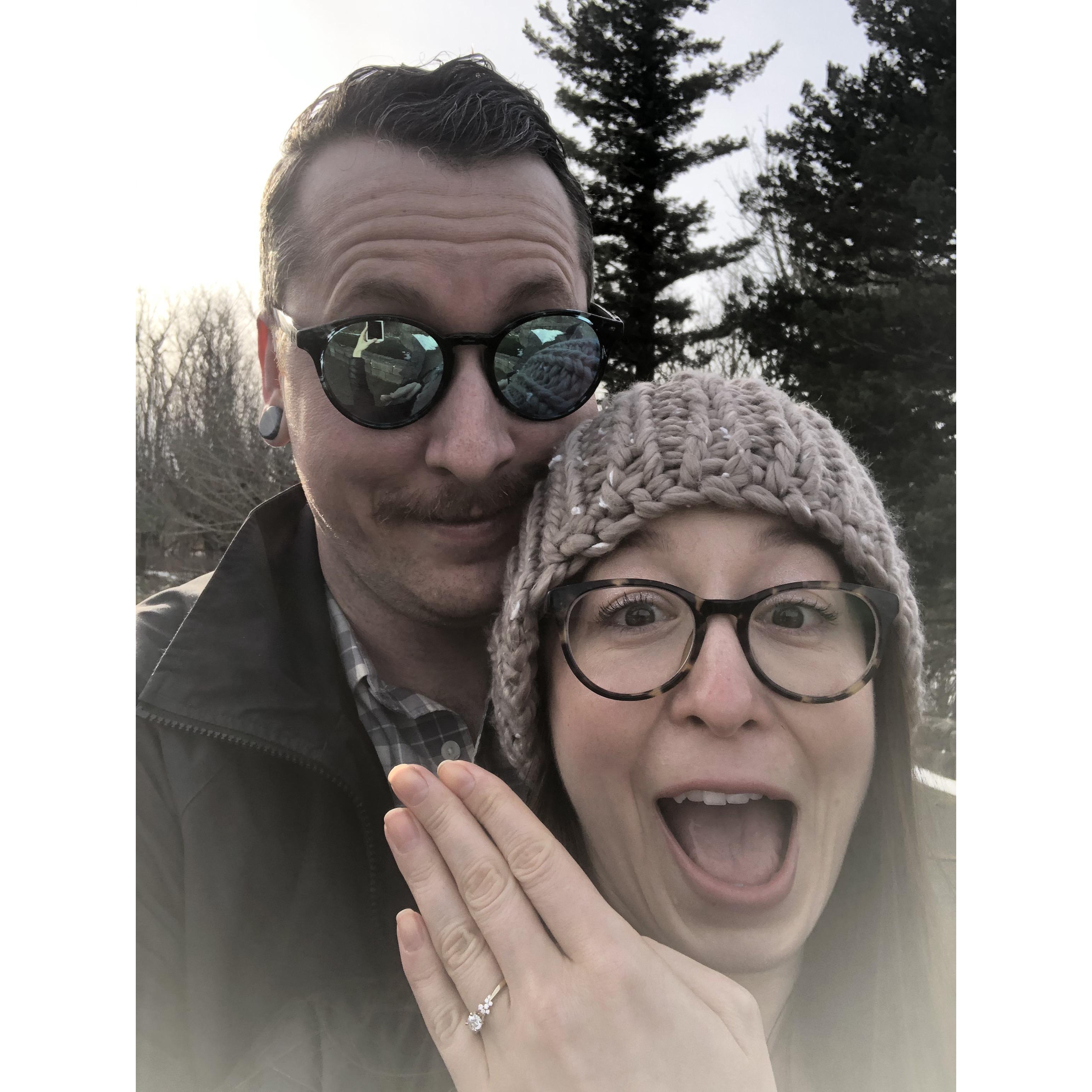 She said yes!