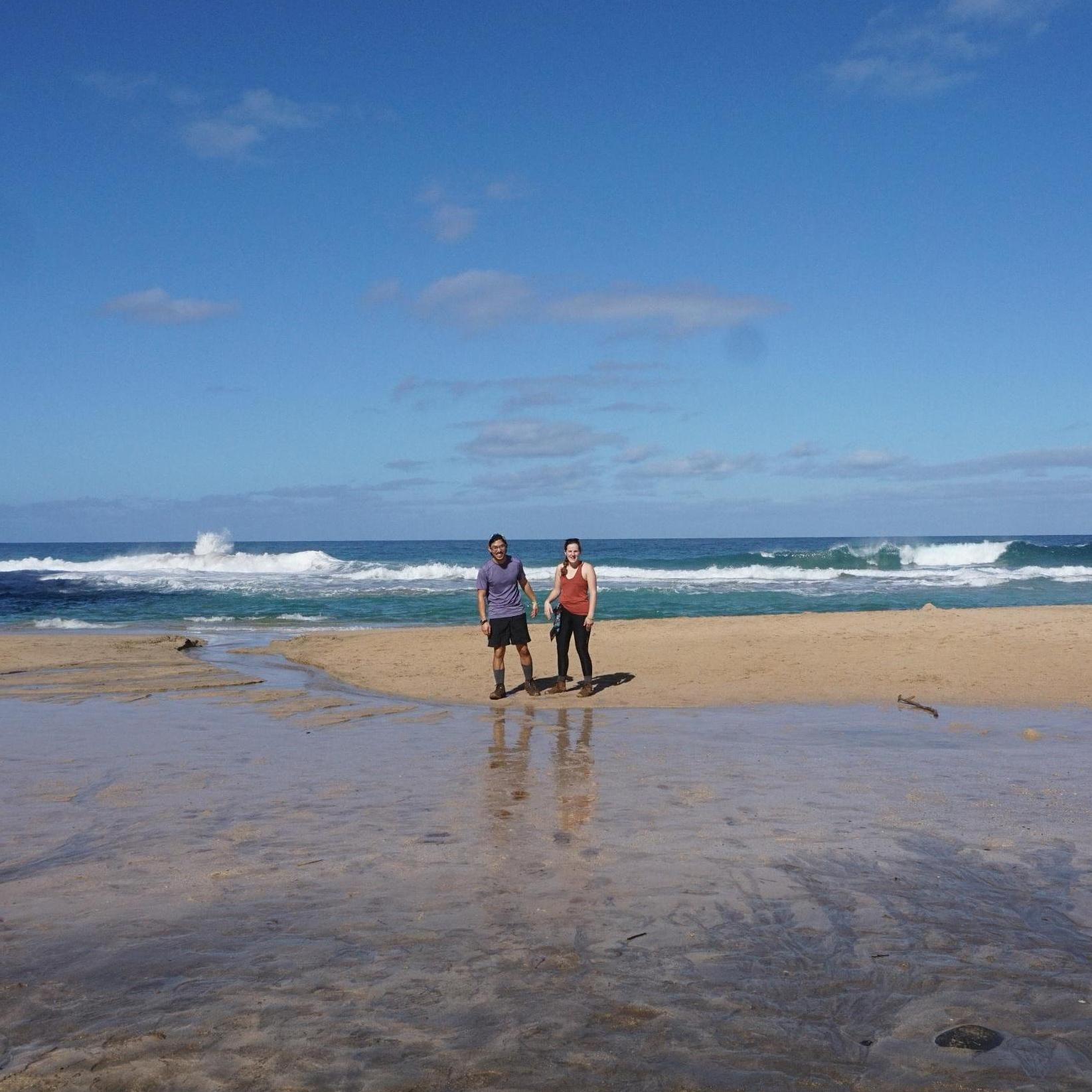 On a hike in Kauai!