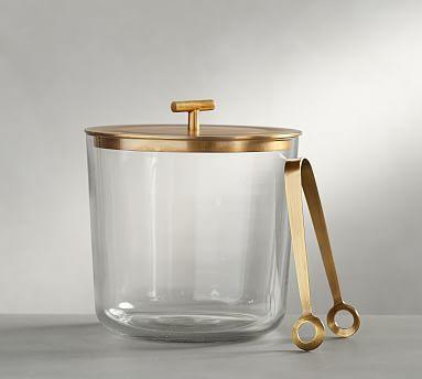 Bleecker Ice Bucket in Antique Gold