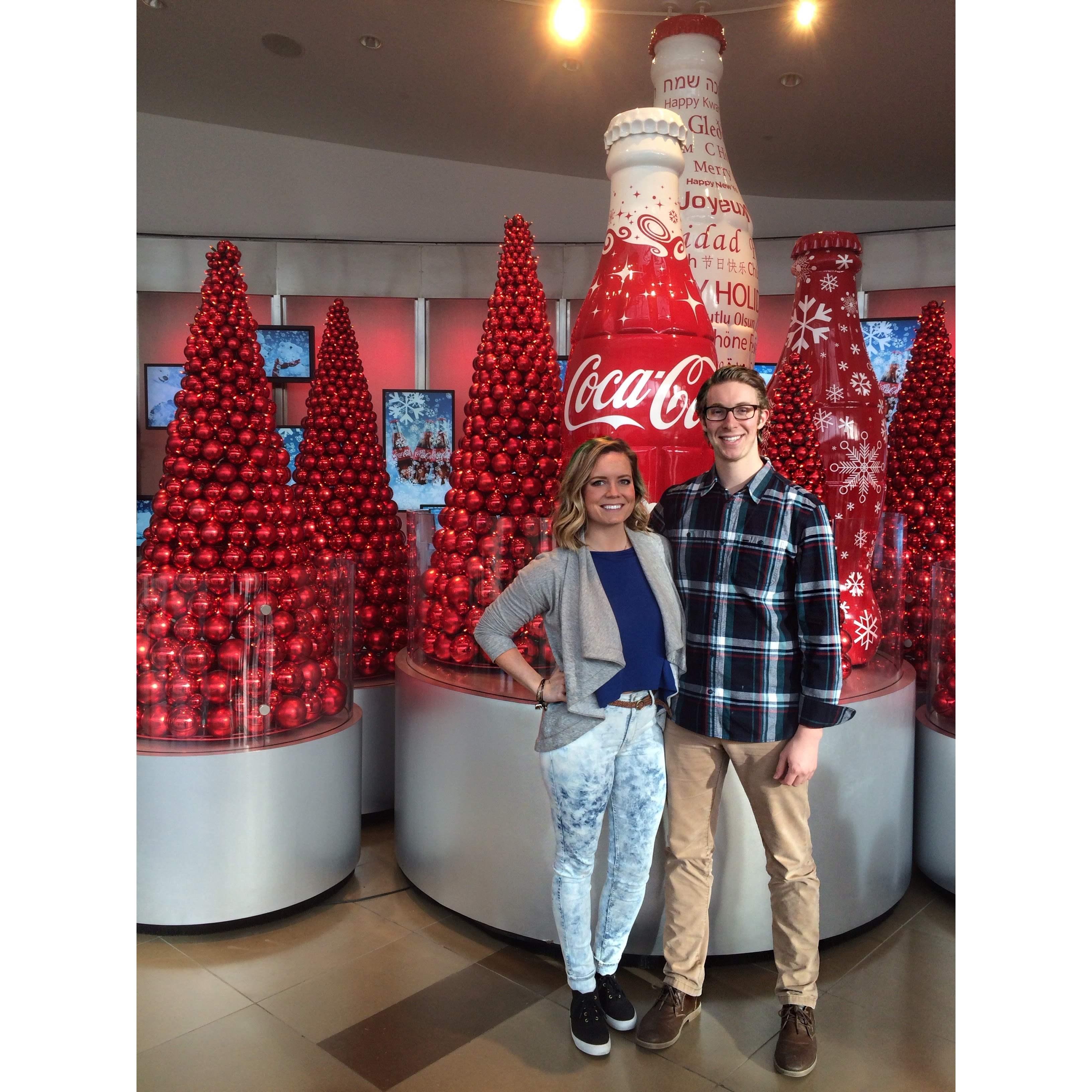 Weekend spent in Atlanta; here at the World of Coke