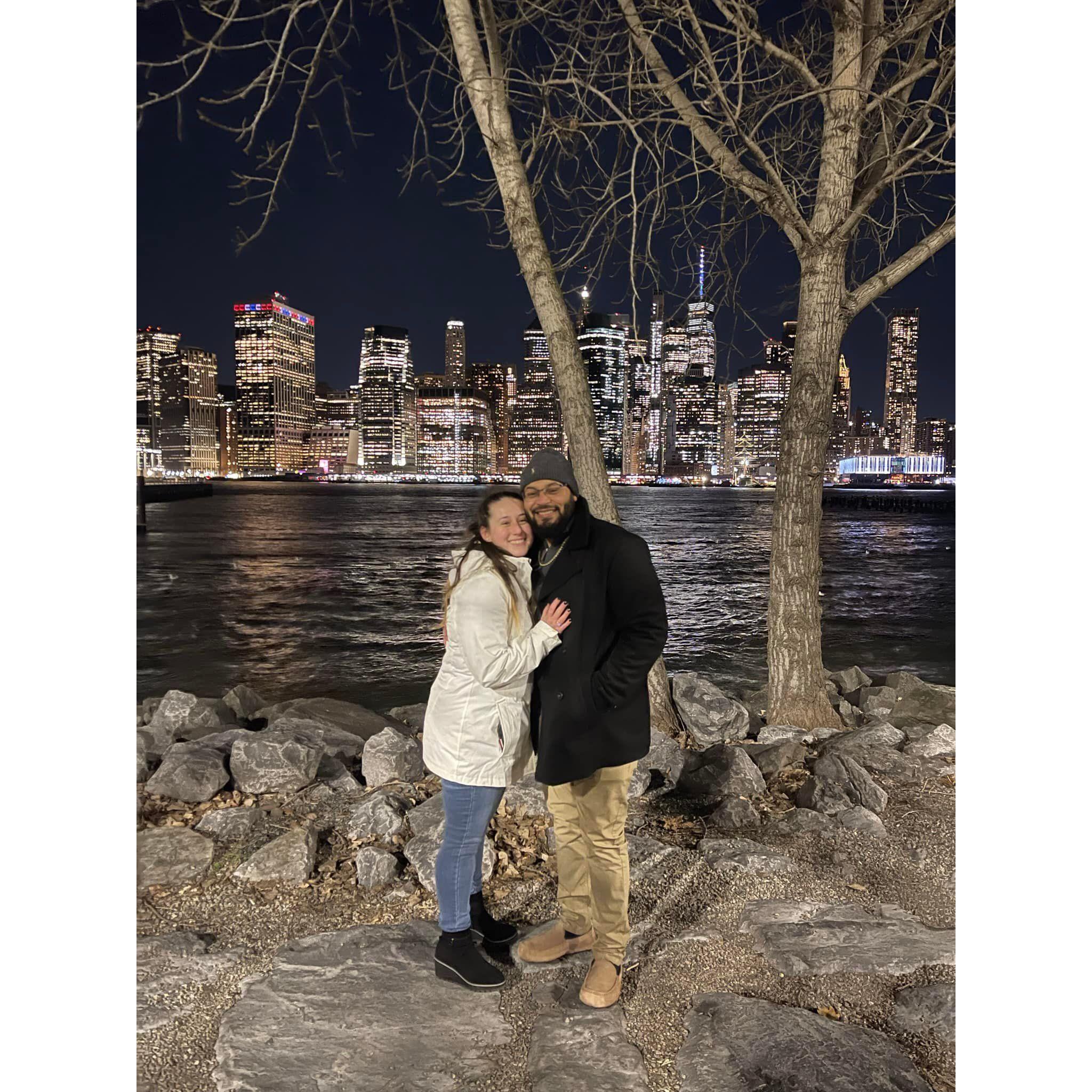 The proposal. She said yes!