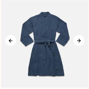 Dreamweave Waffle Robe — Abyss