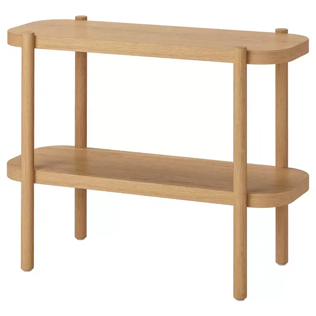 LISTERBY Console table, white stained oak36 1/4x15x28 "