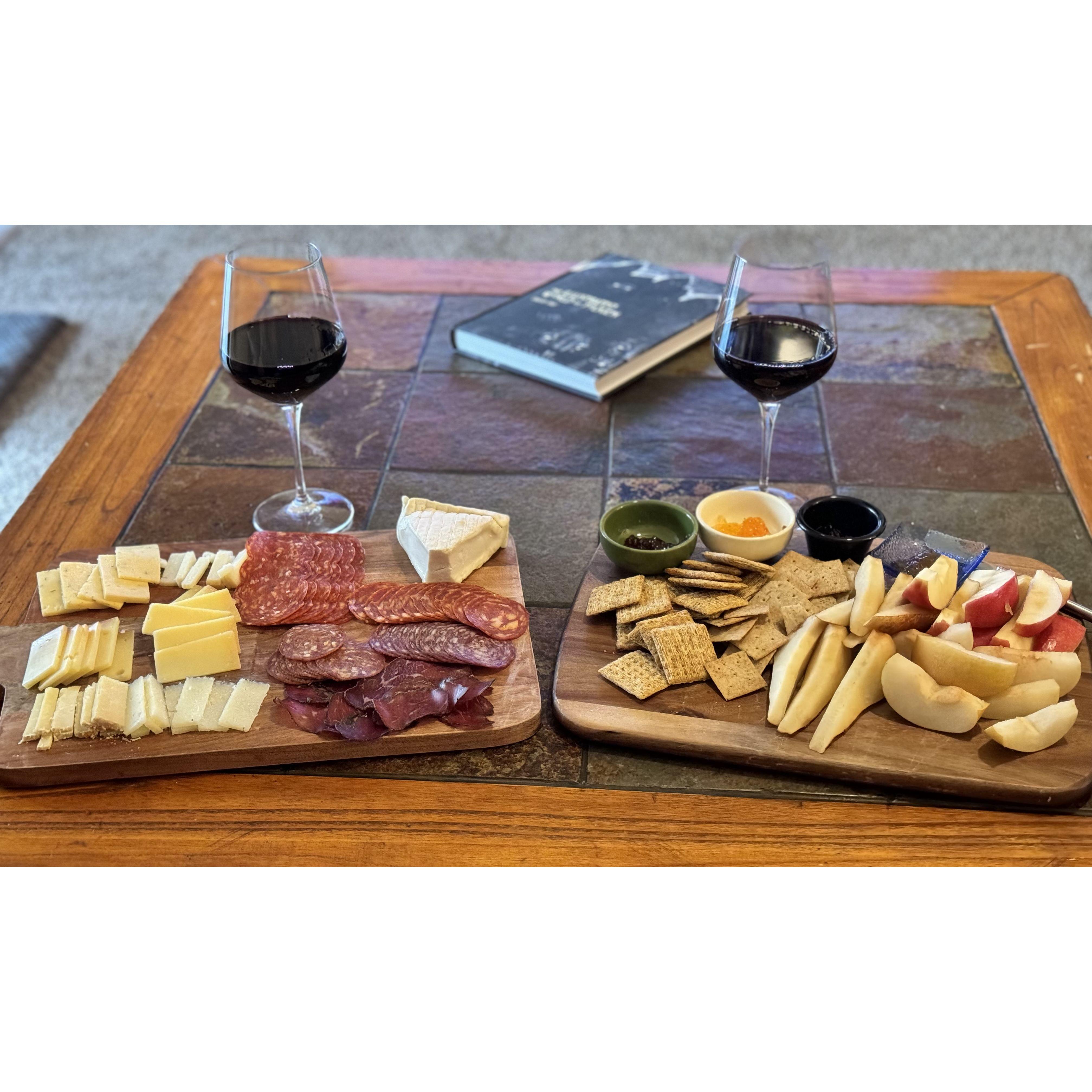 Our favorite kind of date night, paired with a good book right before bed.