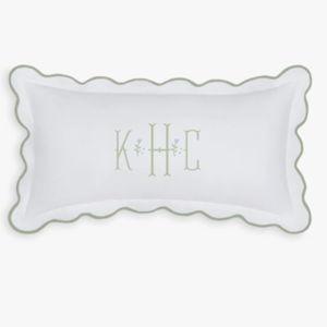 Scalloped Small Lumbar Pillow