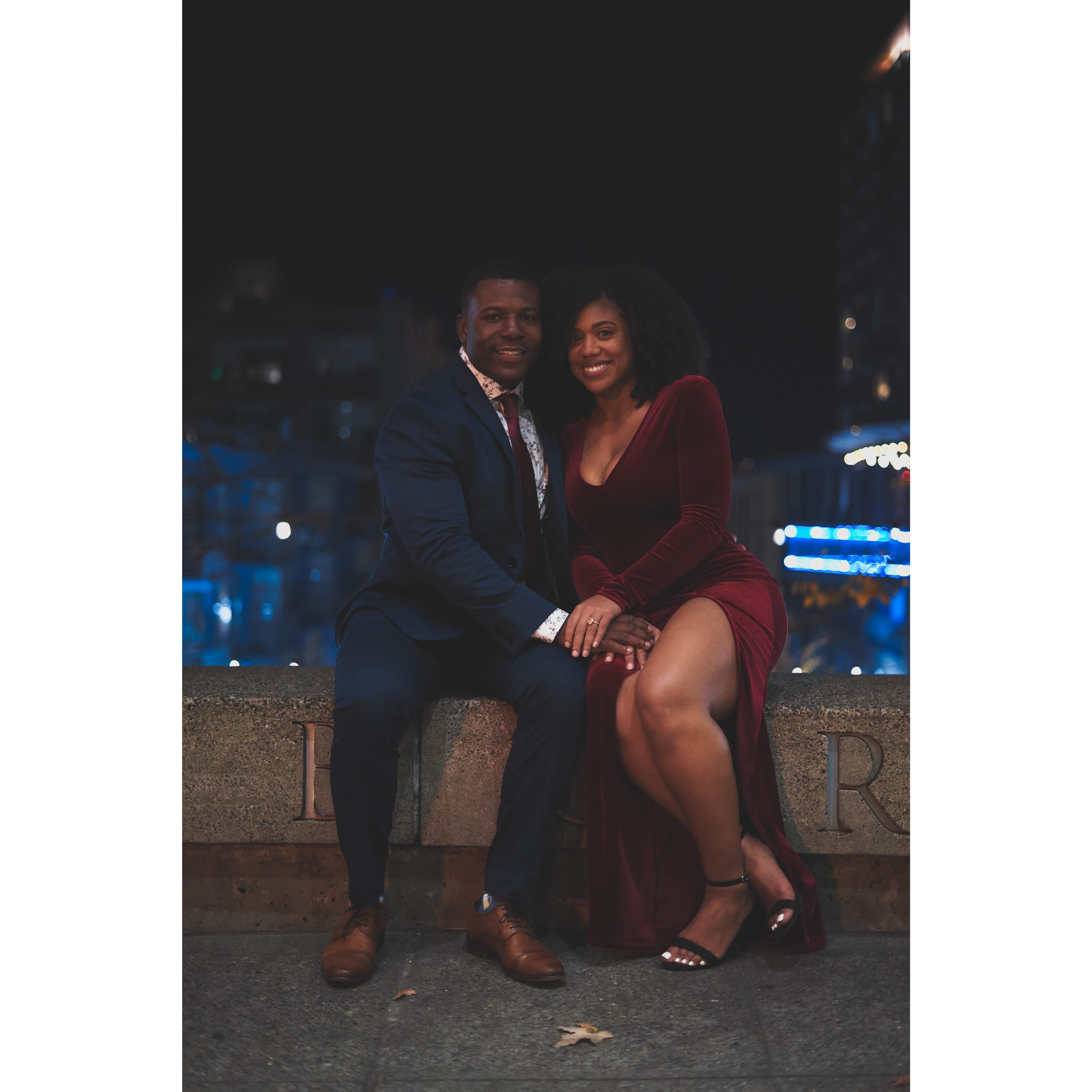 FUN FACT: It was 35 degrees when we took this picture!