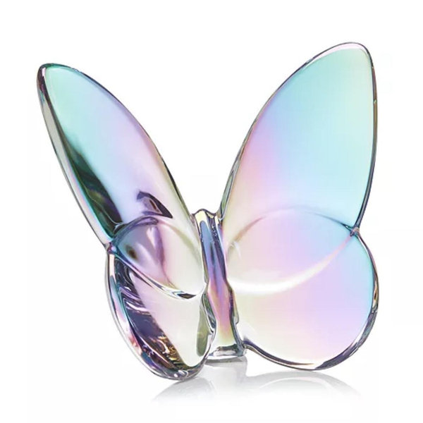 Baccarat 2.5" Lucky Crystal Butterfly | Color: Iridescent