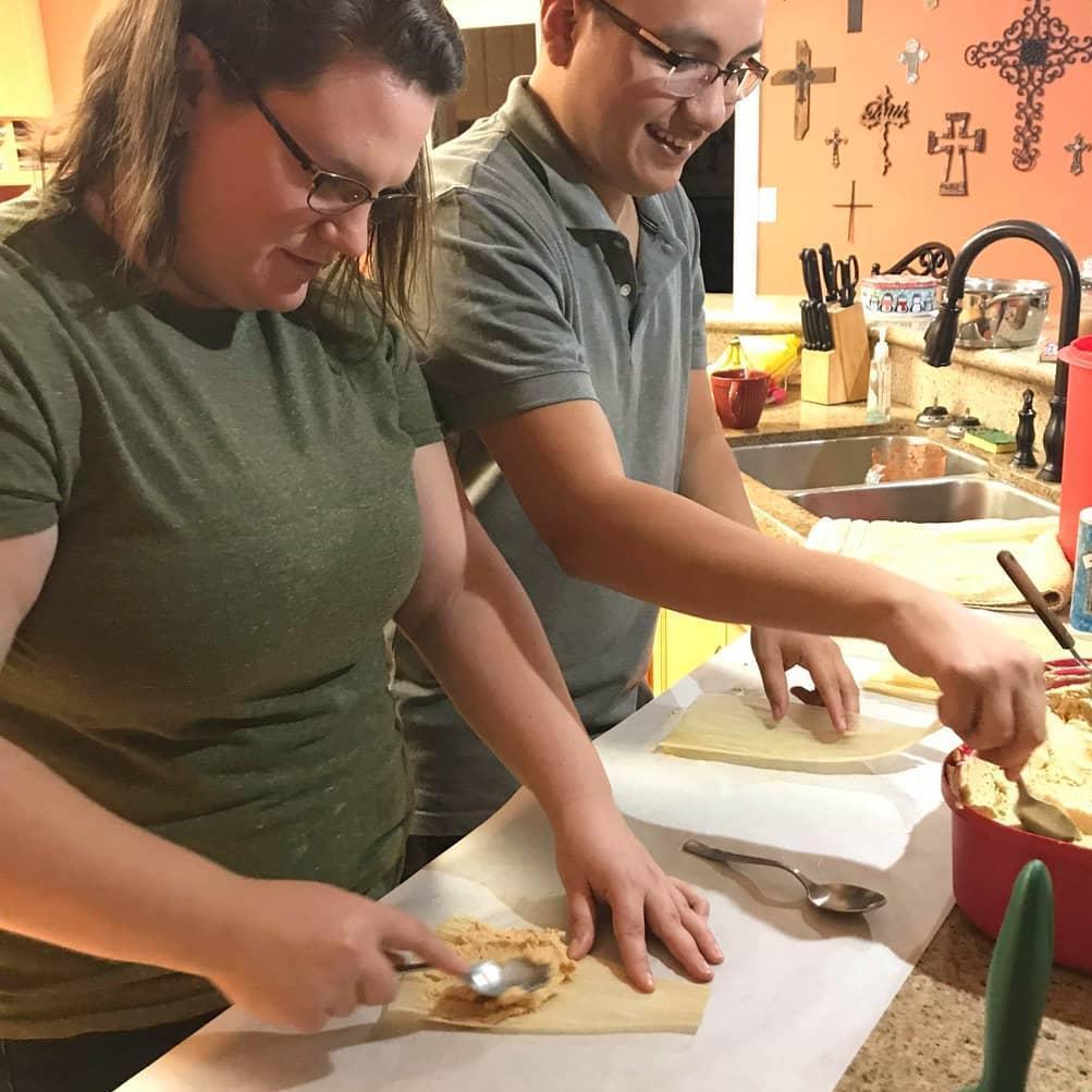 Making tamales - Christmas 2018