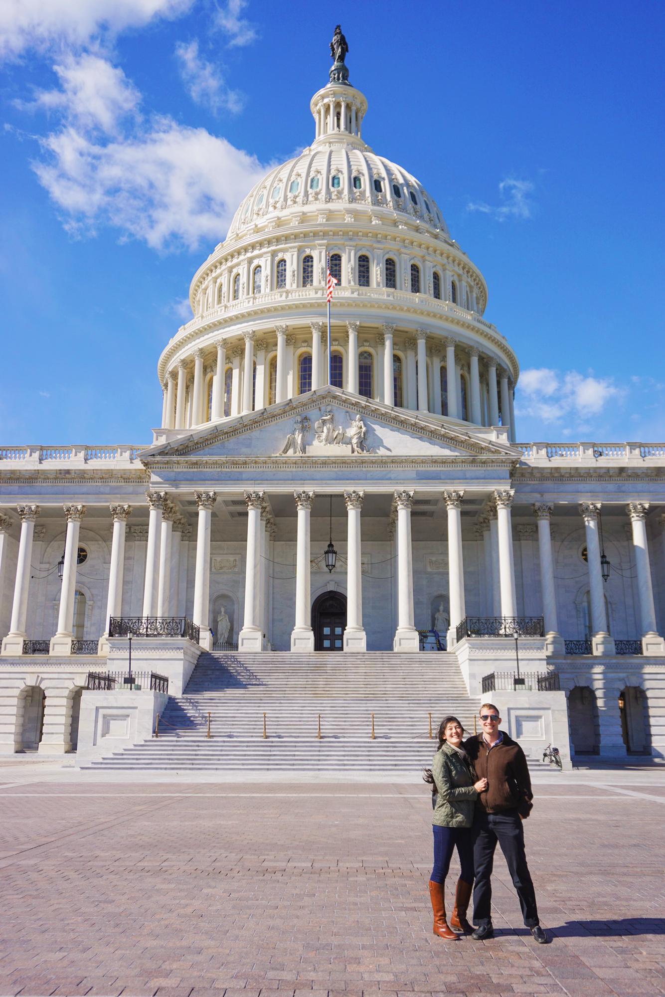 One of our favourite pictures in DC on our first trip there together freshman year