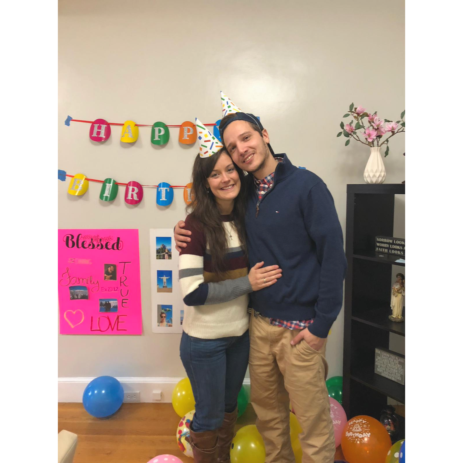 celebrating Kelly's birthday