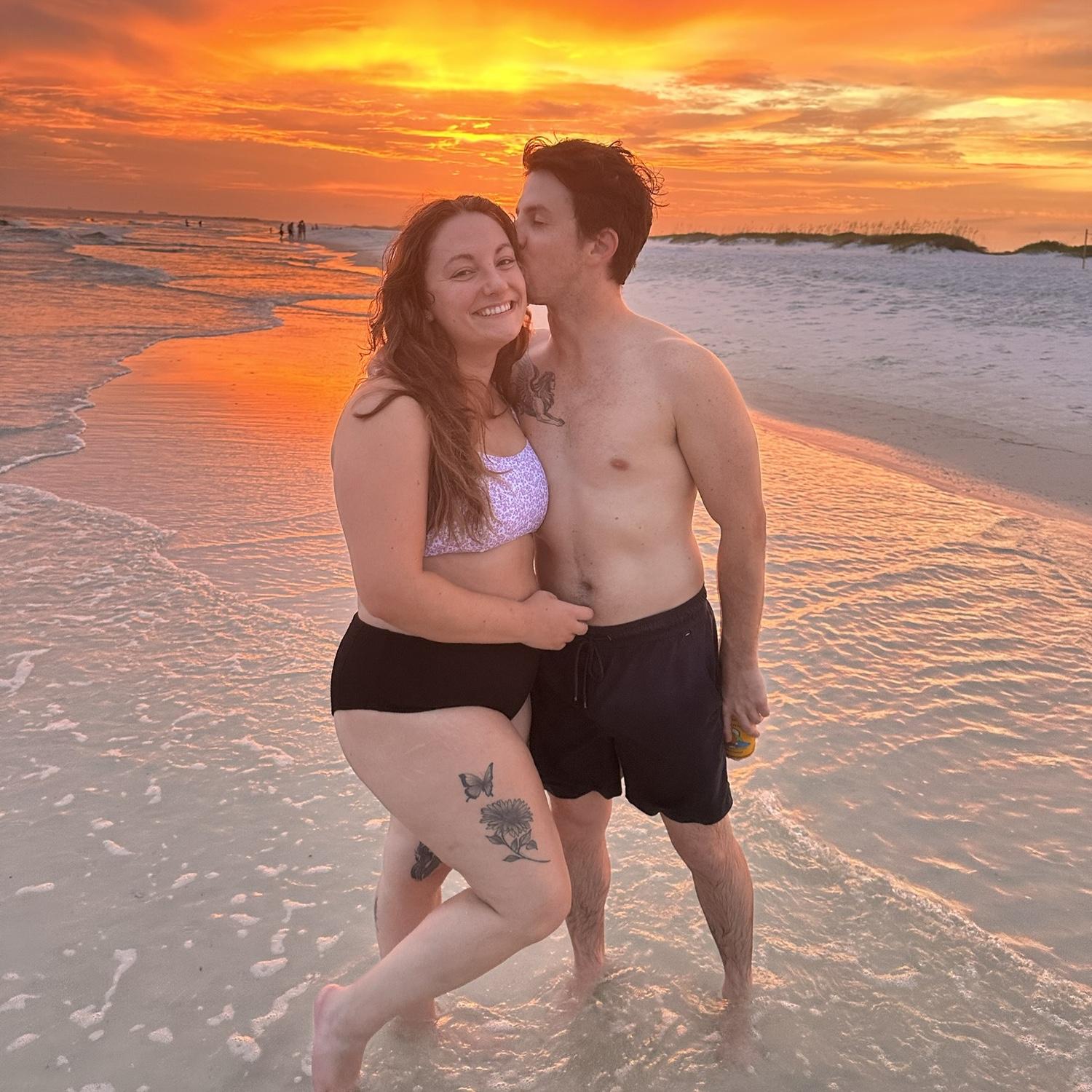 Camping beach trip together in July 2023