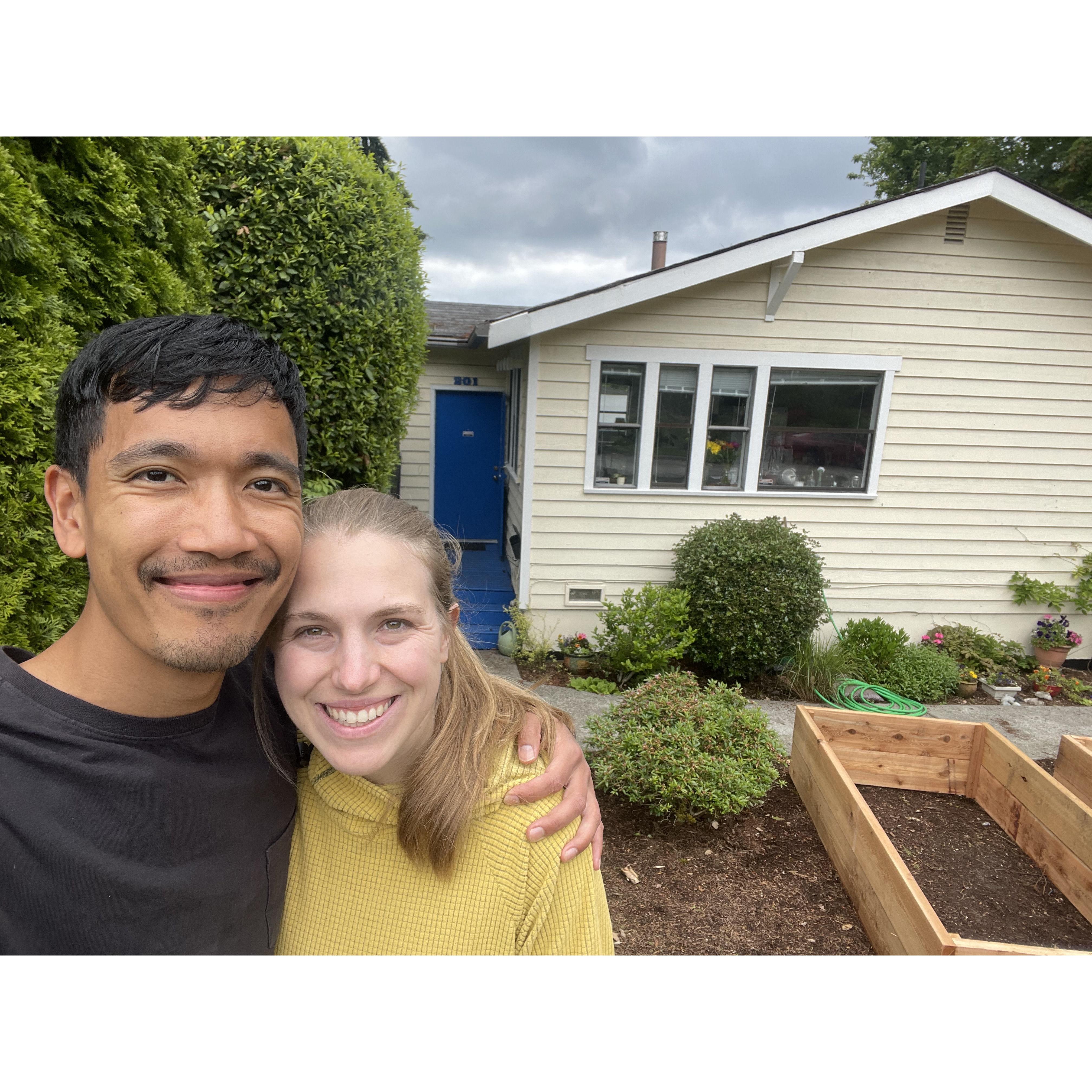 Right after we moved into our new house!