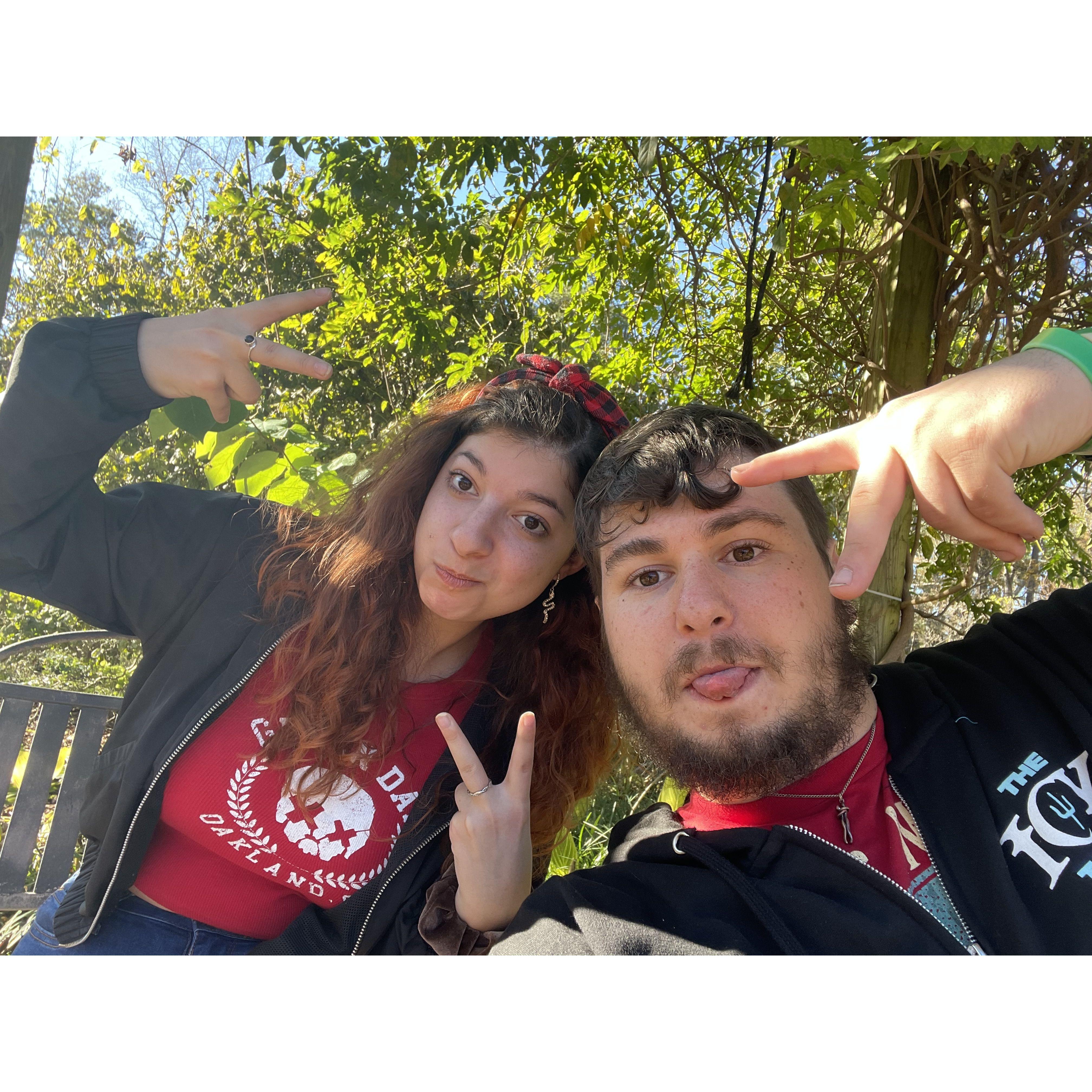 One of our many trips to the Botanical Gardens taking nature walks. Gorgeous scenery for a sunny day in Nov '22