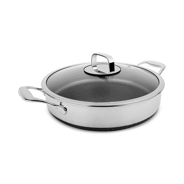 Livwell DiamondClad 5-Qt. Hybrid Nonstick Stainless Steel Sauté Pan and Lid