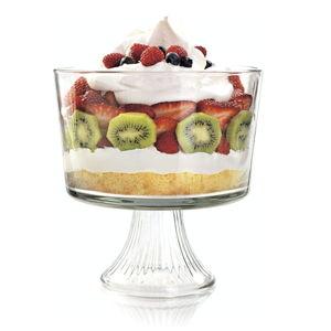 Anchor Hocking Monaco Glass Trifle Bowl, 104 oz