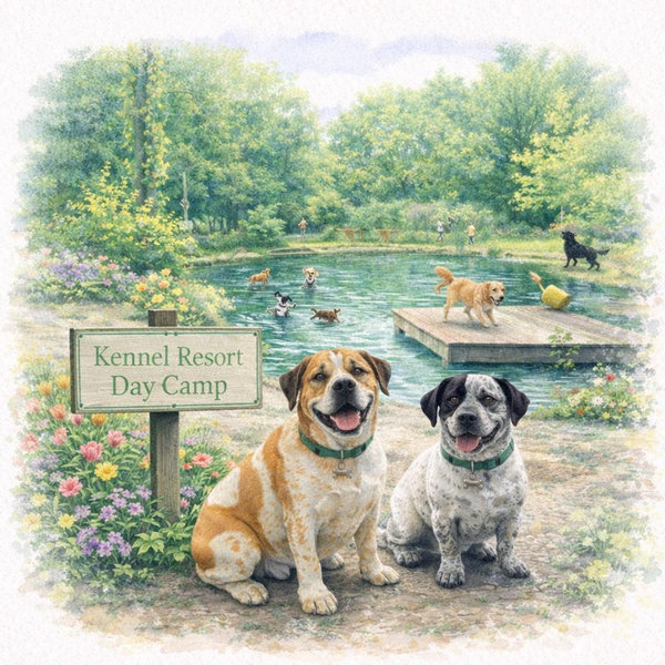 Kennel Resorts Honeymoon Doggy Daycare/Boarding for Arnold & Walter