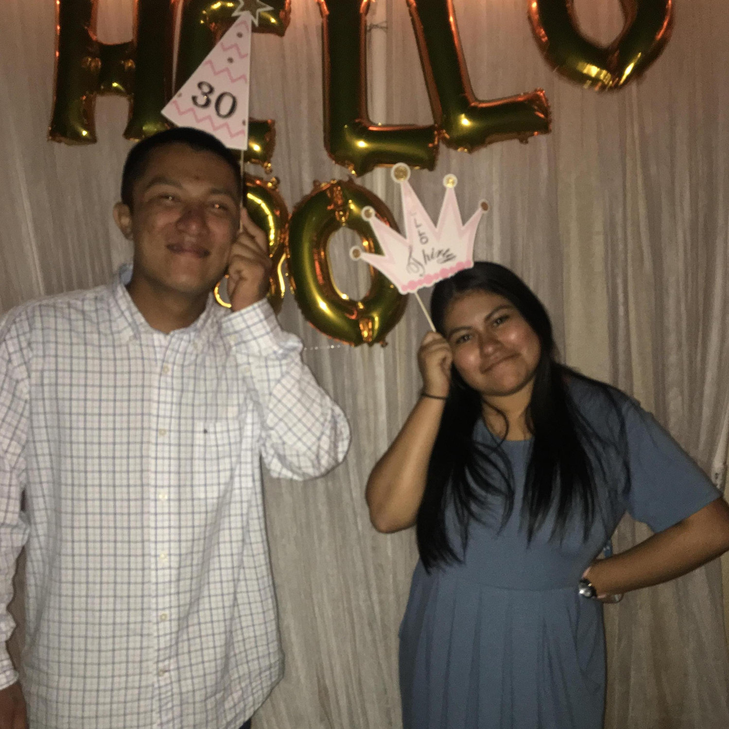 One Month Before We Started Courting.