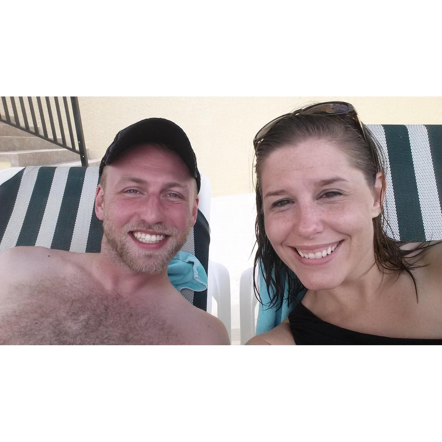 Our trip to Cancun where Brandie sliced her hand open in the Denver airport before boarding. Superglue is now part of our travel kit wherever we go - it's better than stitches!