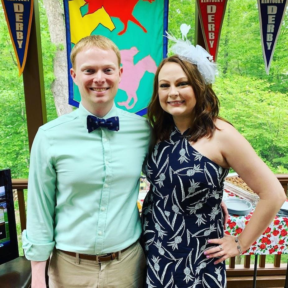 We aim for a themed outfit at each Derby Party.  This year's was, "You're the "pineapple" of my eye".