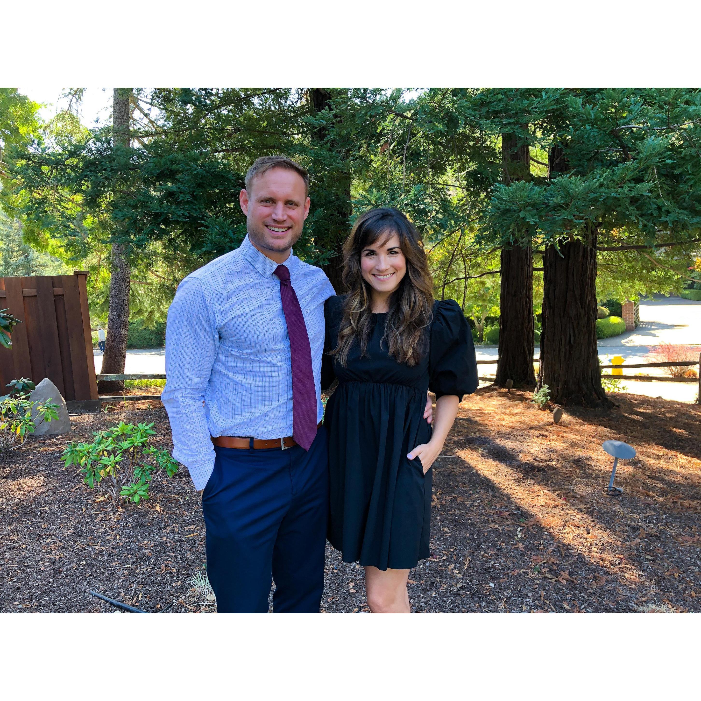 Ready for Farley and Caitlin's wedding, Oct 2019.