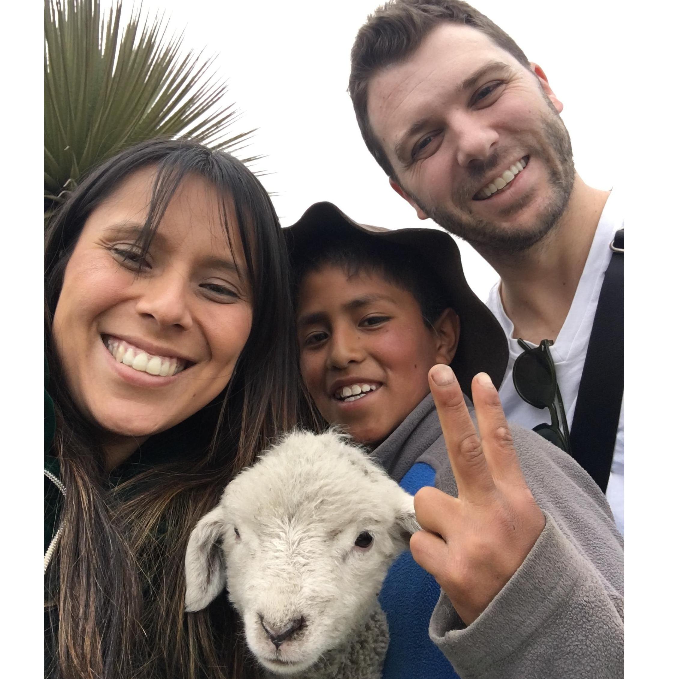 And the coolest kid with his sheep who offer selfies to visitors <3